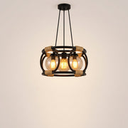 Artisan Rope Pendant - Black Industrial
