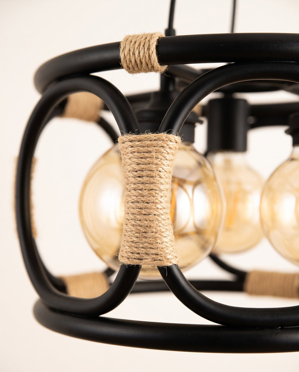 Artisan rope pendant detail