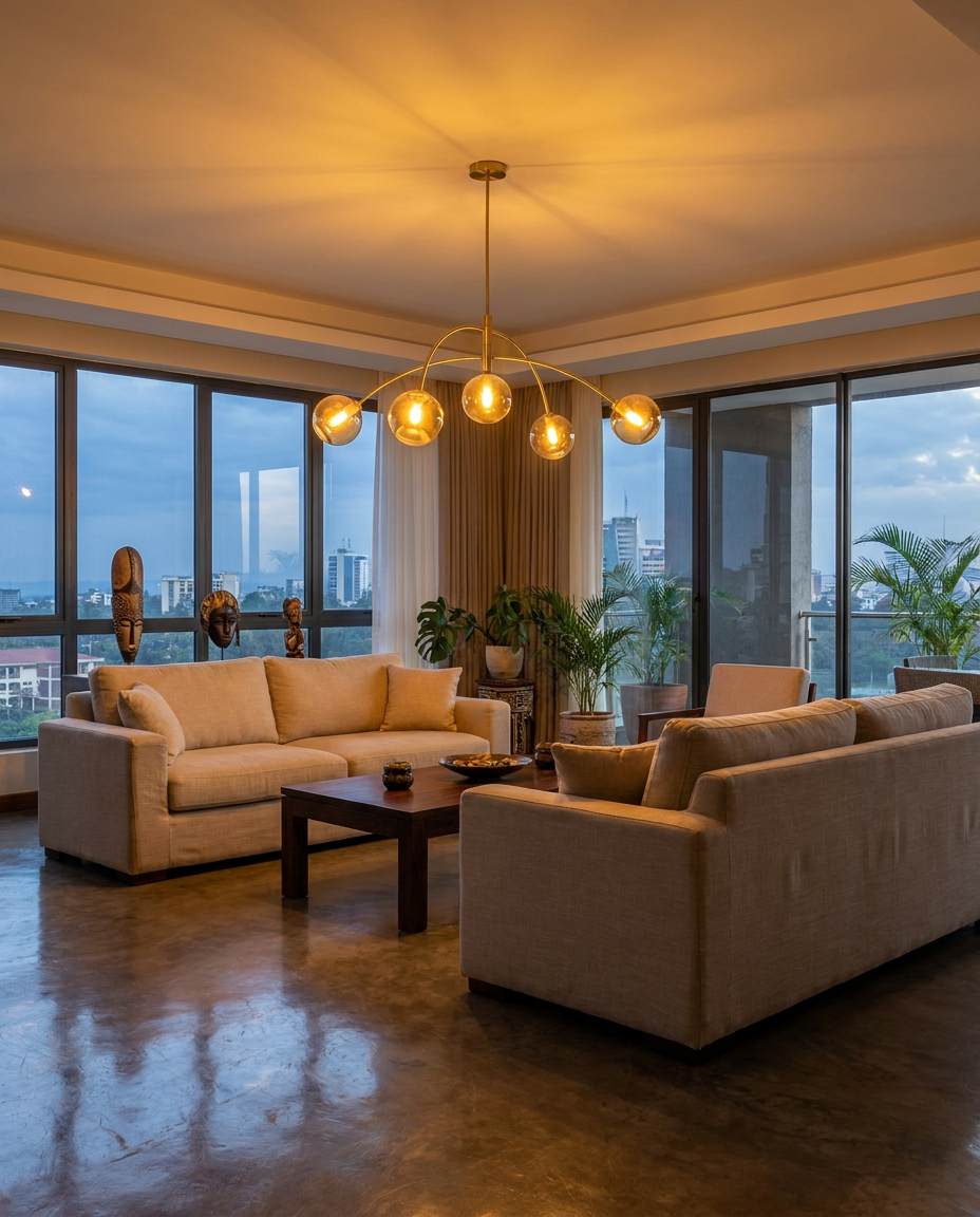 ember sputnik chandelier - in-situ lifestyle photo