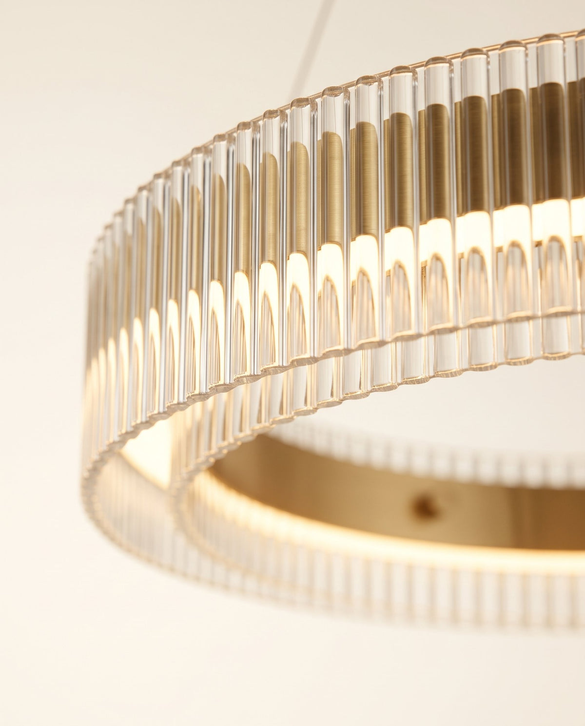 Halo fluted chandelier detail