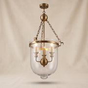 Heritage Bell Jar Lantern - Aged Brass