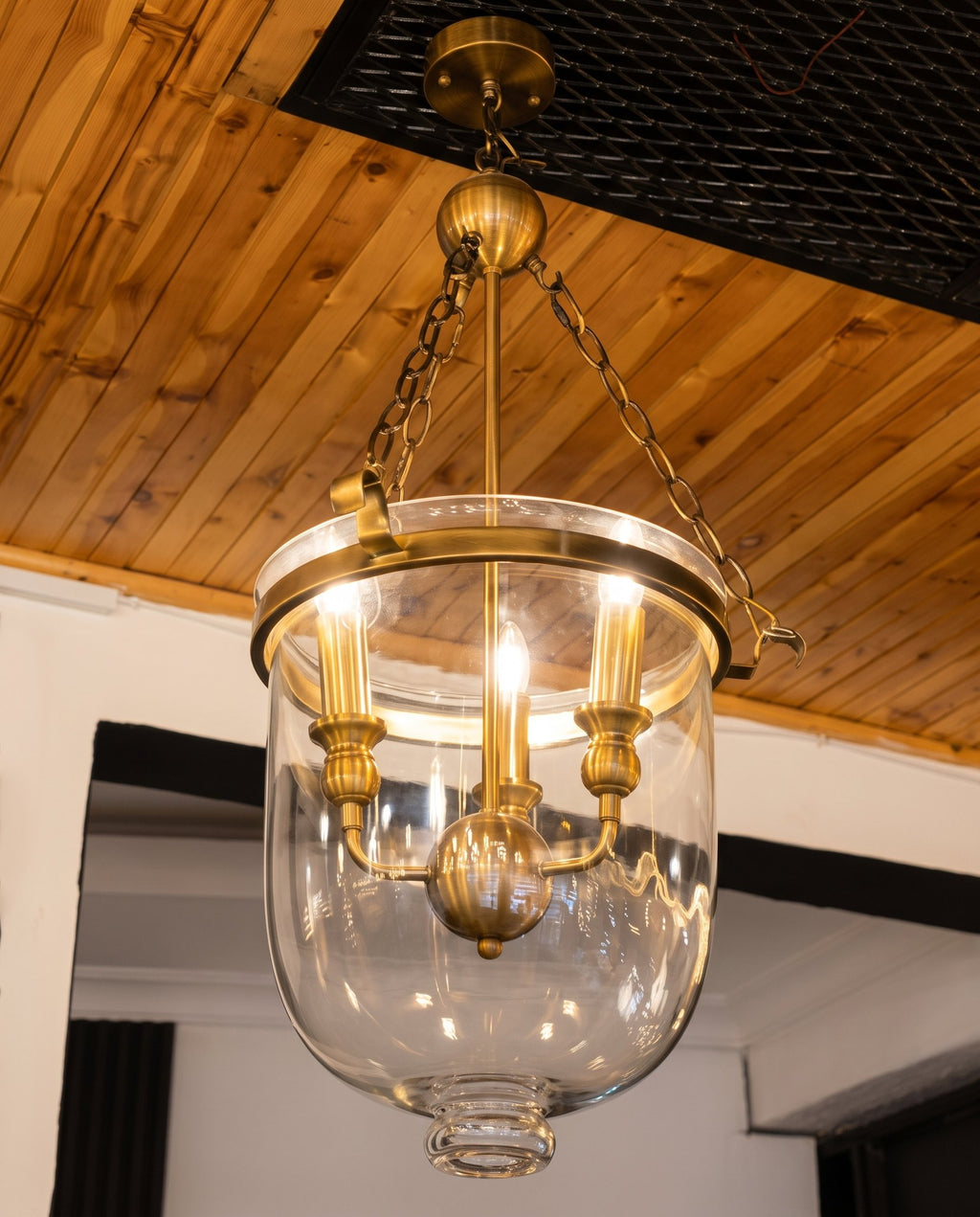 Heritage bell jar lantern detail