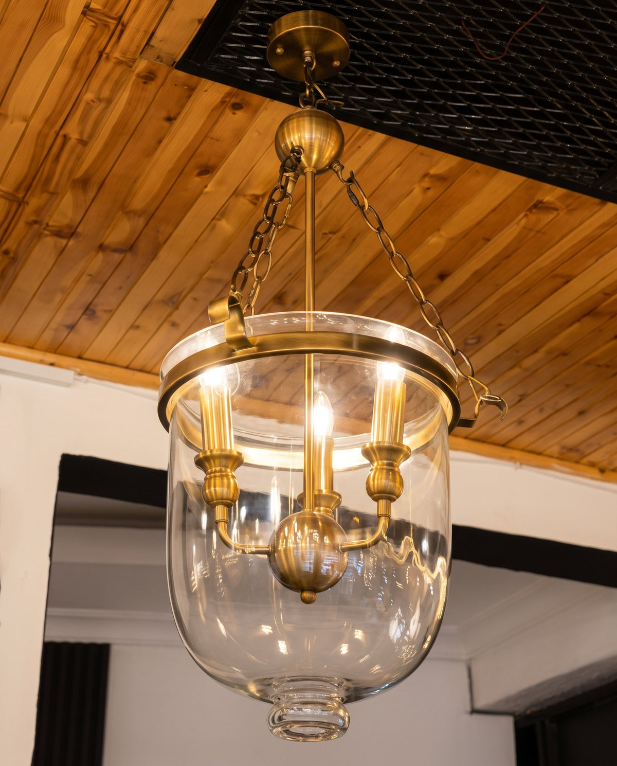 Heritage bell jar lantern detail