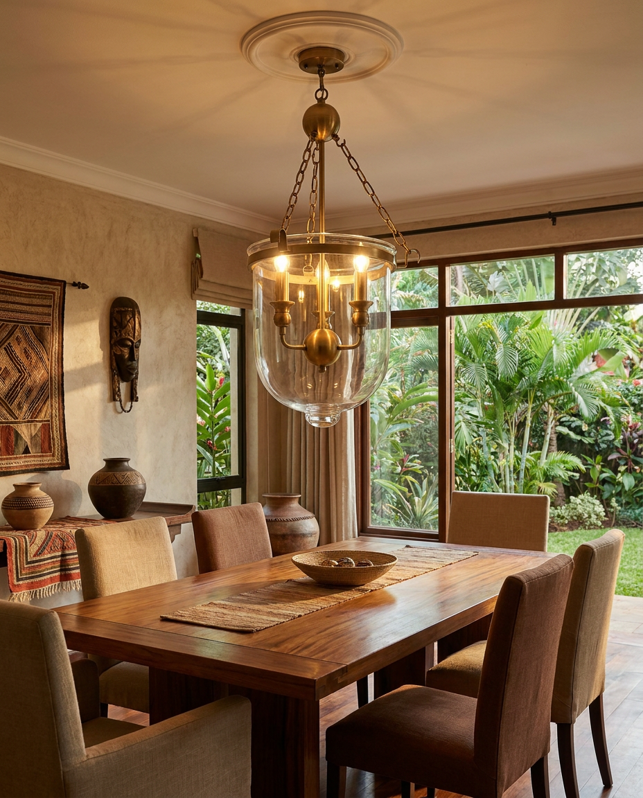 heritage bell jar pendant - in-situ lifestyle photo