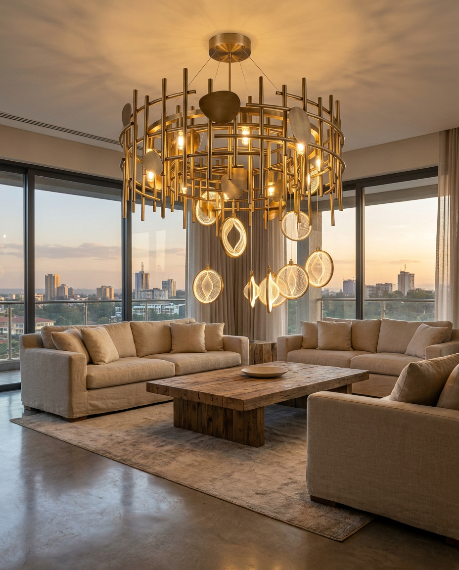 imperial cascade chandelier - in-situ lifestyle photo