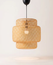 Palm Bamboo Lantern Pendant — Woven
