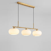 Trio Globe Island Pendant - Gold Bar
